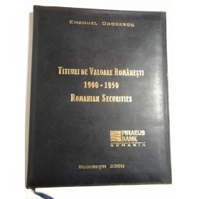 TITLURI DE VALOARE ROMANESTI 1900-1950 - Emanuel Odobescu - ROMANIAN SECURITIES
